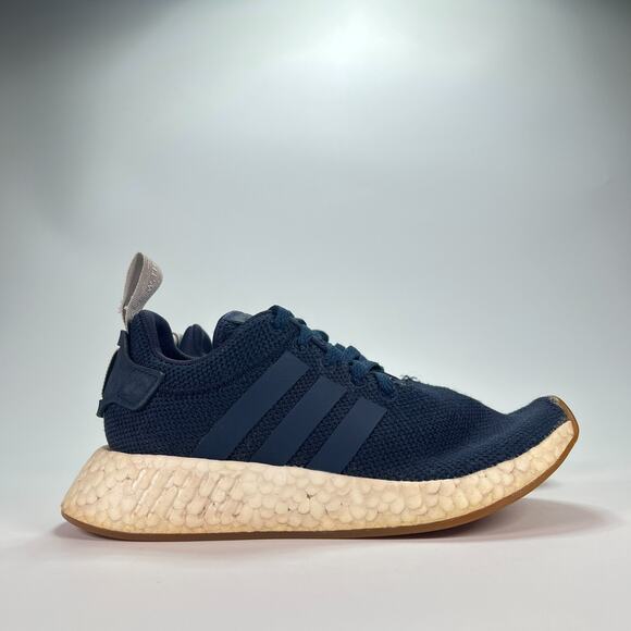 Adidas Originals NMD R2 Blue White Boost Running Shoes BY9316 Women's Size 5 - Picture 1 of 10